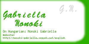 gabriella monoki business card